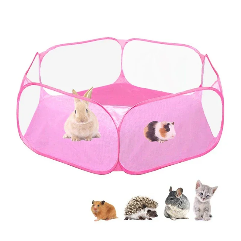 Cage lapin - pénéloppe rose