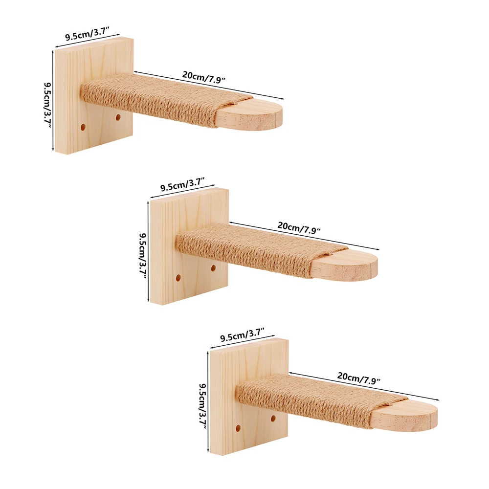 Arbre à chat bois - Étoiles de bois