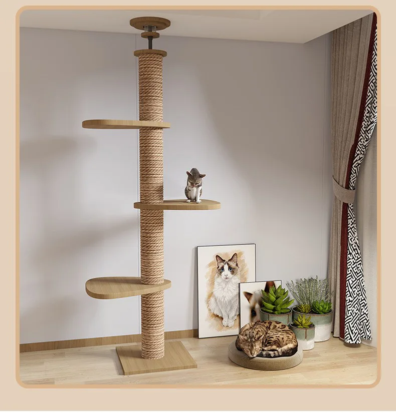 Arbre à chat bois - Château félin