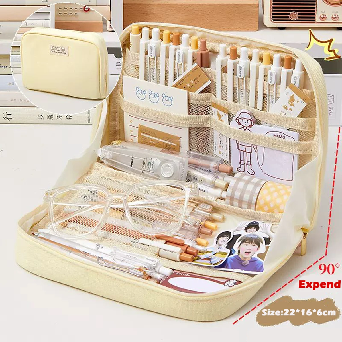 Trousse scolaire - sac organisateur éclatant