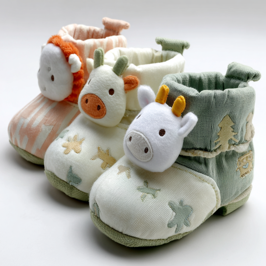 Chausson bébé - bottillons animaux doux
