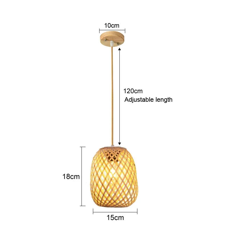 suspension rotin bambou