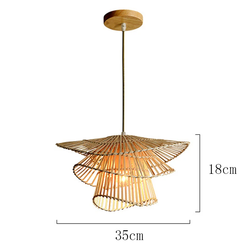 suspension luminaire en rotin