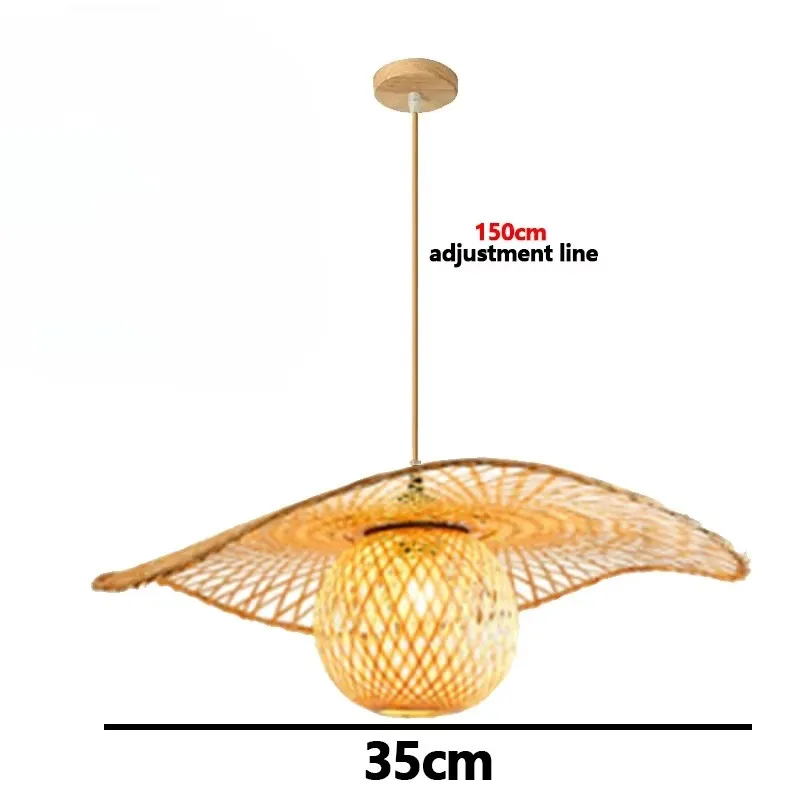 lampe suspension en rotin