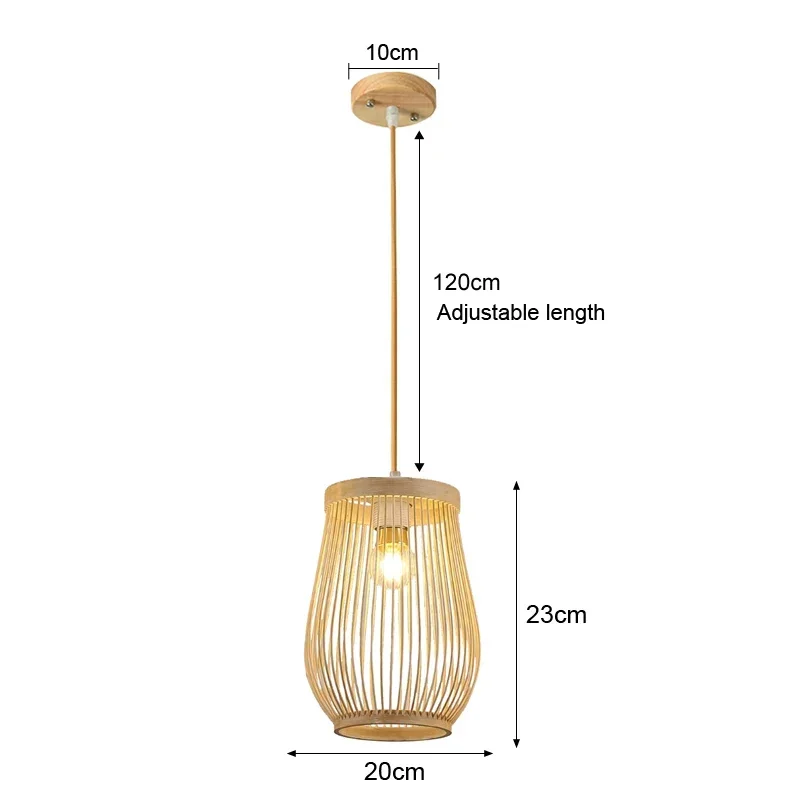 suspension rotin bambou
