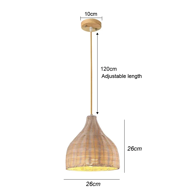 suspension rotin chambre